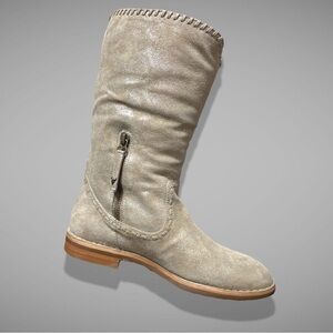 AUDRA METALLIC SHEARLING BOOTS